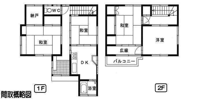 Floor plan. 7.56 million yen, 4DK + S (storeroom), Land area 101.61 sq m , Building area 74.52 sq m floor plan