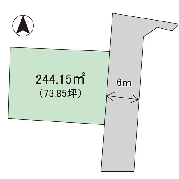 Compartment figure. Land price 16.3 million yen, Land area 244.15 sq m
