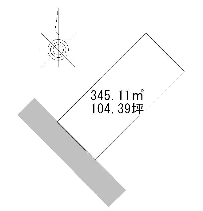 Compartment figure. Land price 25,900,000 yen, Land area 345.11 sq m compartment view