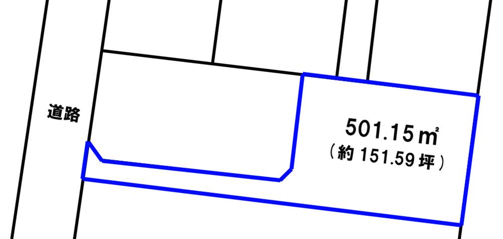 Compartment figure. Land price 19,800,000 yen, Land area 501.15 sq m compartment view