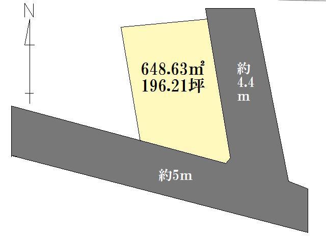 Compartment figure. Land price 12,780,000 yen, Land area 648.63 sq m compartment view