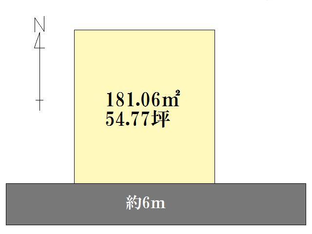 Compartment figure. Land price 4.93 million yen, Land area 181.06 sq m compartment view