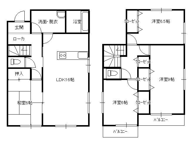 Floor plan. 18,800,000 yen, 4LDK, Land area 203.3 sq m , Building area 105.99 sq m