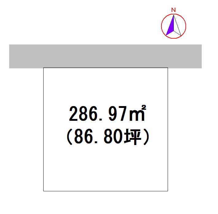 Compartment figure. Land price 13 million yen, Land area 286.97 sq m