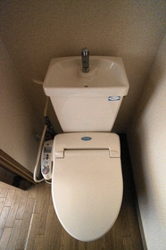 Toilet. There Washlet