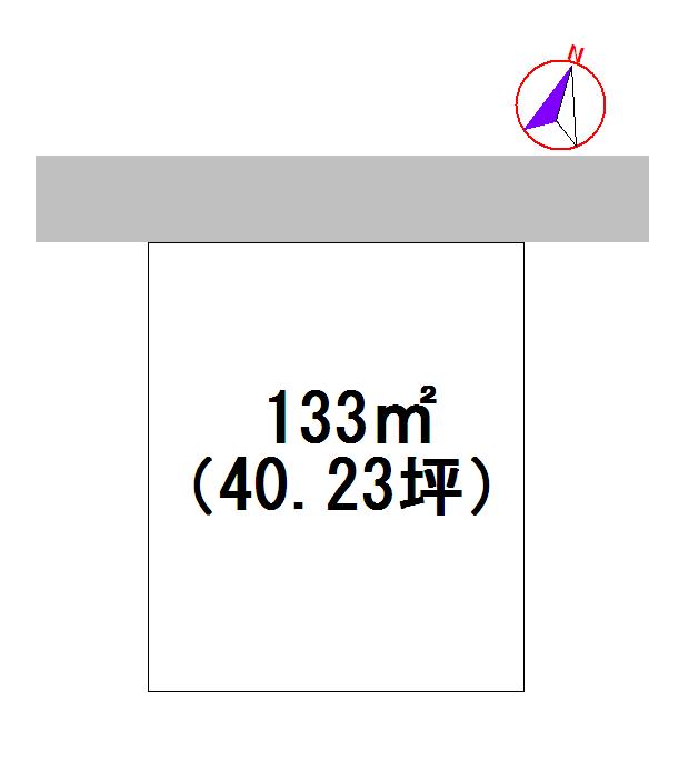 Compartment figure. Land price 3.5 million yen, Land area 133 sq m