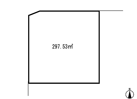 Compartment figure. Land price 35 million yen, Land area 297.53 sq m