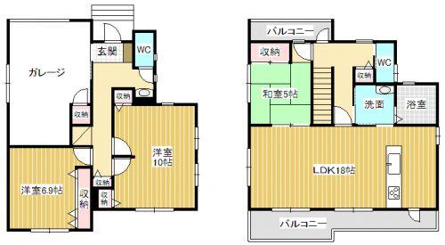 Floor plan. 28,900,000 yen, 3LDK, Land area 162.76 sq m , Also it can be changed to 4LDK building area 118 sq m partition installation! 