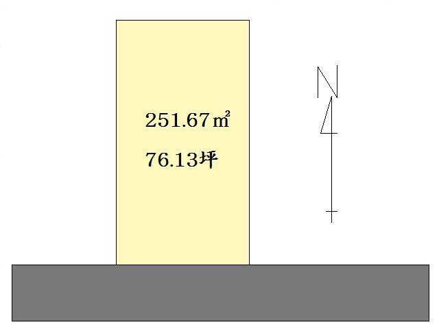Compartment figure. Land price 21,070,000 yen, Land area 251.67 sq m compartment view