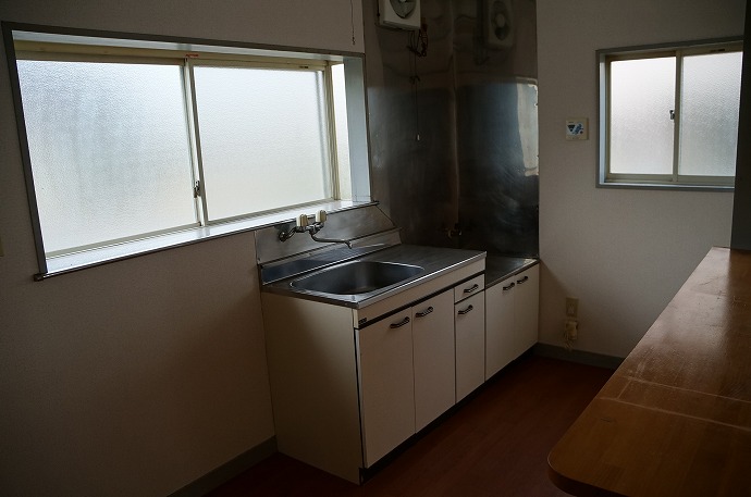 Kitchen. Bright kitchen window with a lot