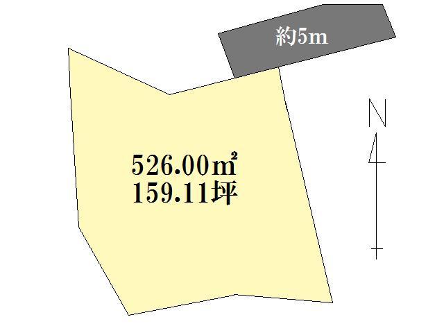 Compartment figure. Land price 8.9 million yen, Land area 526 sq m compartment view