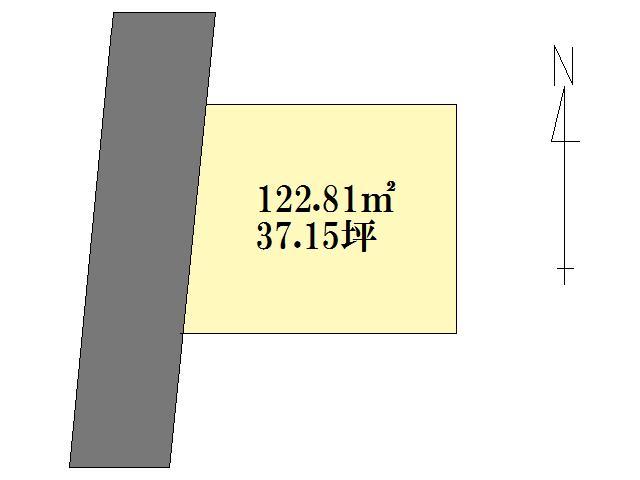 Compartment figure. Land price 9.5 million yen, Land area 122.81 sq m compartment view