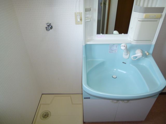 Washroom. It will also be fun every morning dressed in colorful basin. 