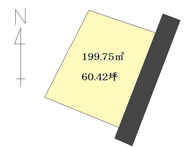 Compartment figure. Land price 6.8 million yen, Land area 199.75 sq m