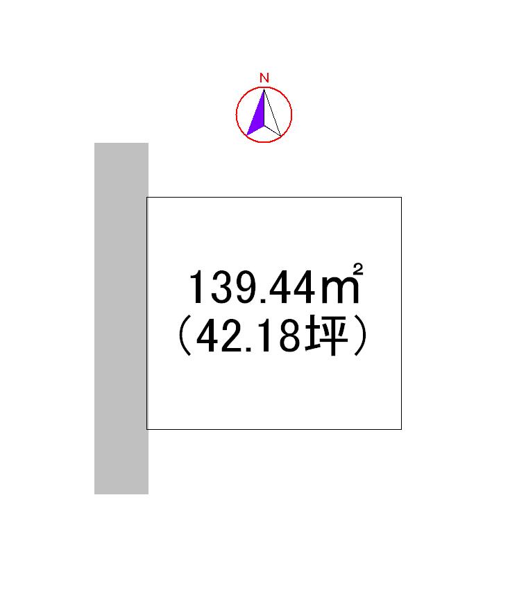 Compartment figure. Land price 11 million yen, Land area 139.44 sq m