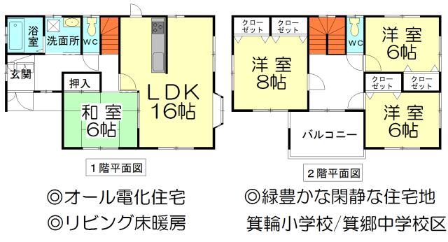 Floor plan. 22,800,000 yen, 4LDK, Land area 224.69 sq m , Building area 105.79 sq m floor plan