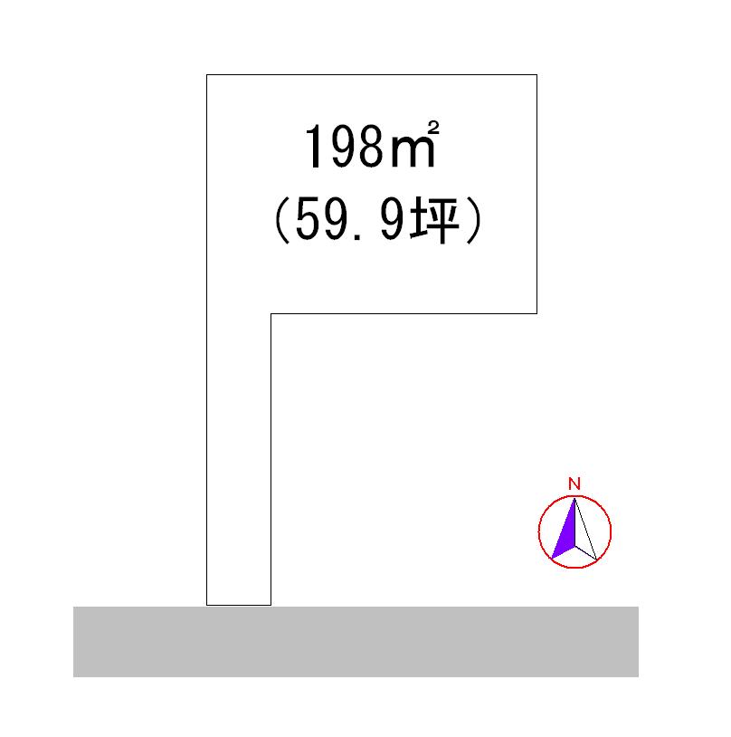 Compartment figure. Land price 11.1 million yen, Land area 198 sq m