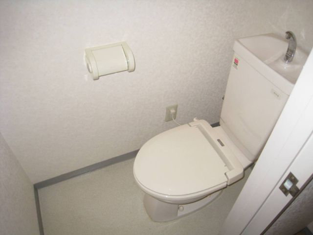 Toilet. It is with warm toilet.