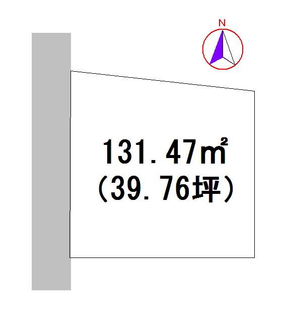 Compartment figure. Land price 8.5 million yen, Land area 131.47 sq m