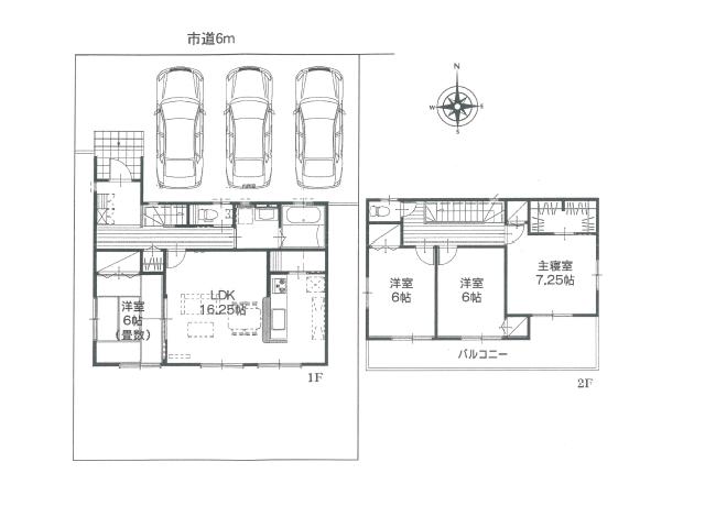 Floor plan. 15,390,000 yen, 4LDK, Land area 177.77 sq m , Building area 106.82 sq m floor plan