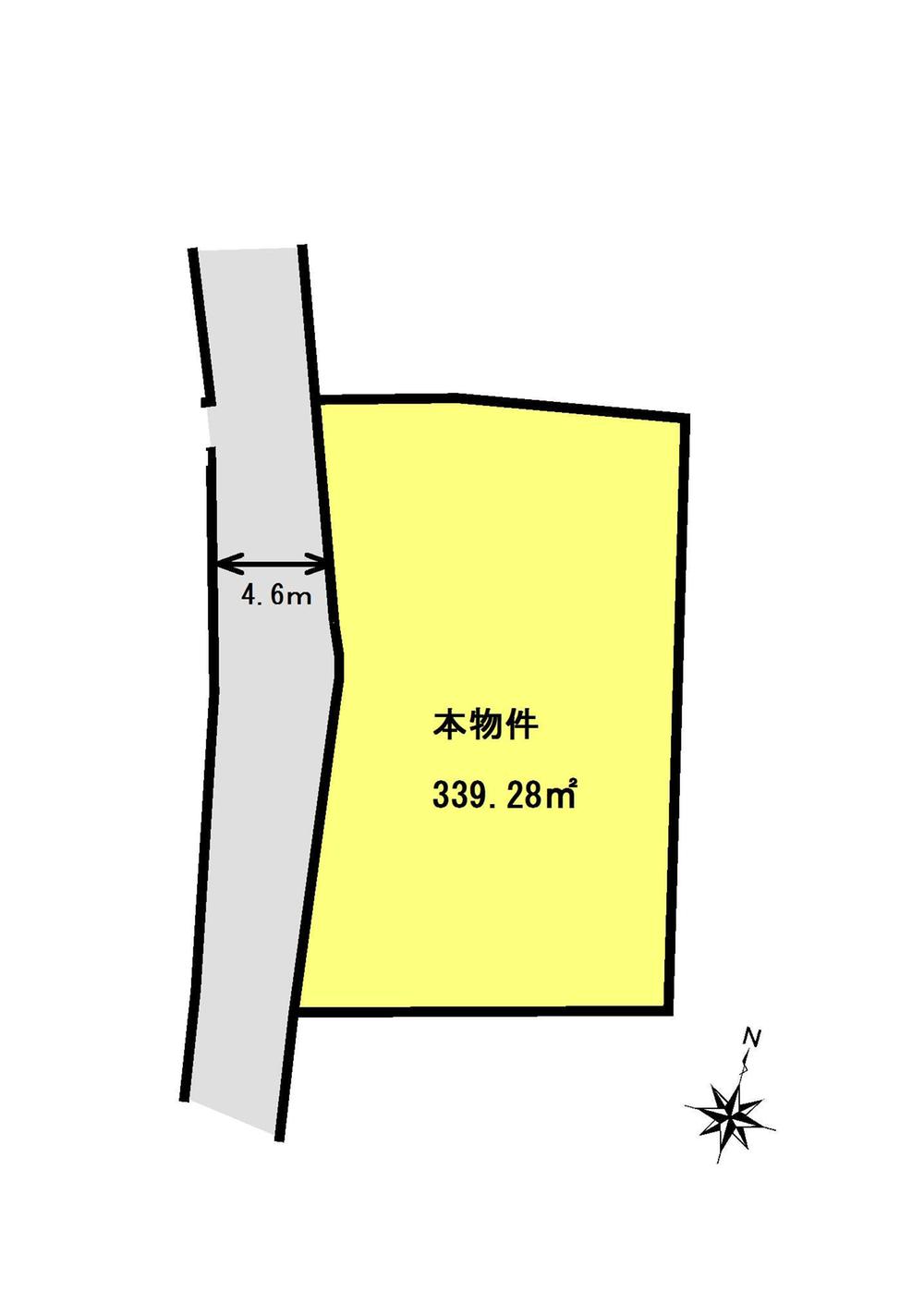 Compartment figure. Land price 20 million yen, Land area 339.28 sq m