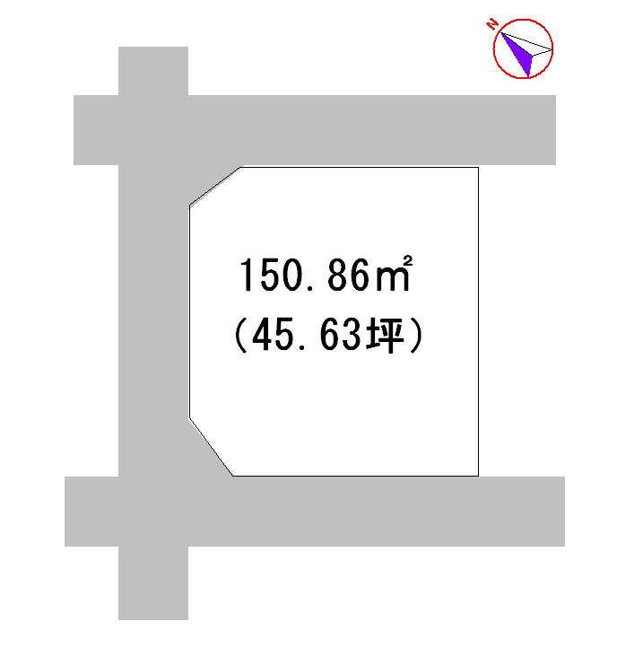 Compartment figure. Land price 28 million yen, Land area 150.86 sq m