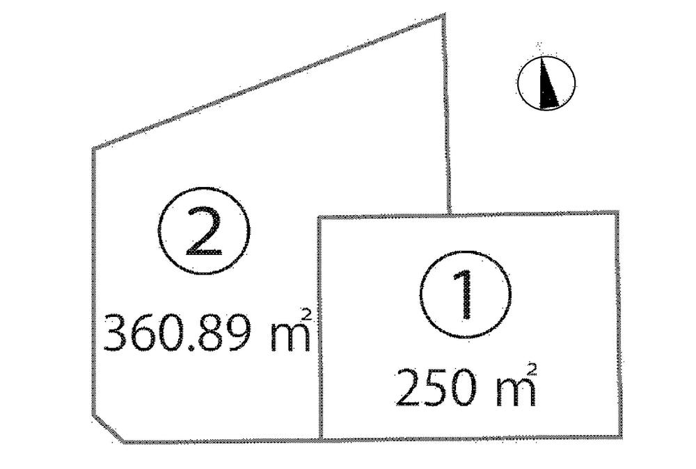 Compartment figure. Land price 14 million yen, Land area 250 sq m