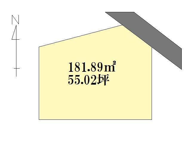 Compartment figure. Land price 8.9 million yen, Land area 181.89 sq m compartment view