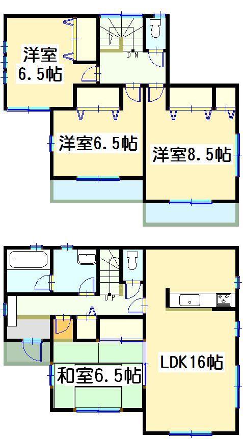 Floor plan. 20,990,000 yen, 4LDK, Land area 205.75 sq m , Building area 103.67 sq m