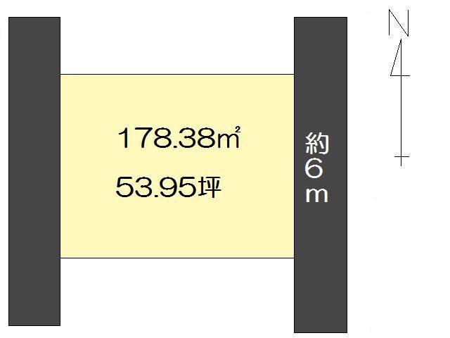 Compartment figure. Land price 3.5 million yen, Land area 178.38 sq m compartment view