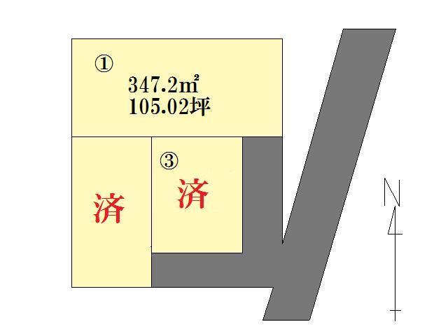 Compartment figure. Land price 18 million yen, Land area 347.2 sq m compartment view
