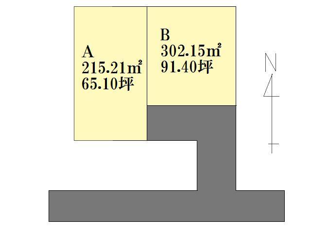 Compartment figure. Land price 18,910,000 yen, Land area 302.15 sq m