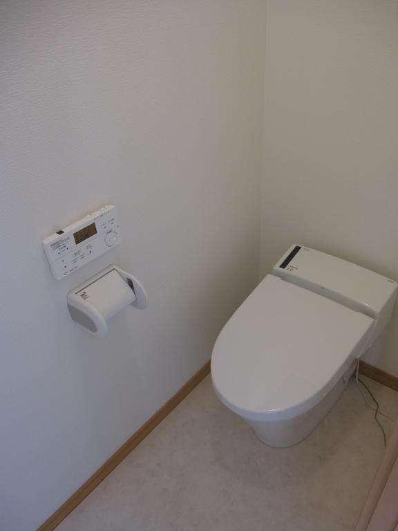 Toilet. It is comfortable at any time in the warm water washing toilet seat. 