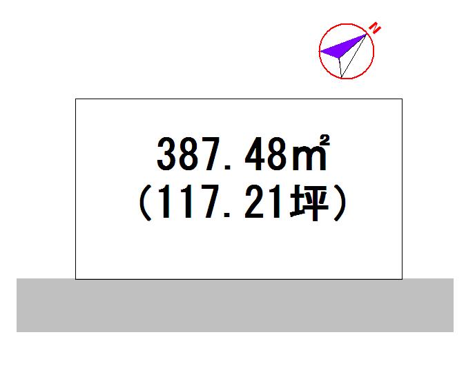 Compartment figure. Land price 5.8 million yen, Land area 387.48 sq m