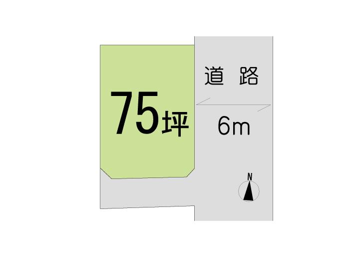 Compartment figure. Land price 10.5 million yen, Land area 250.15 sq m