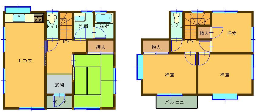 Floor plan. 11.8 million yen, 4LDK, Land area 145.2 sq m , Building area 81.42 sq m