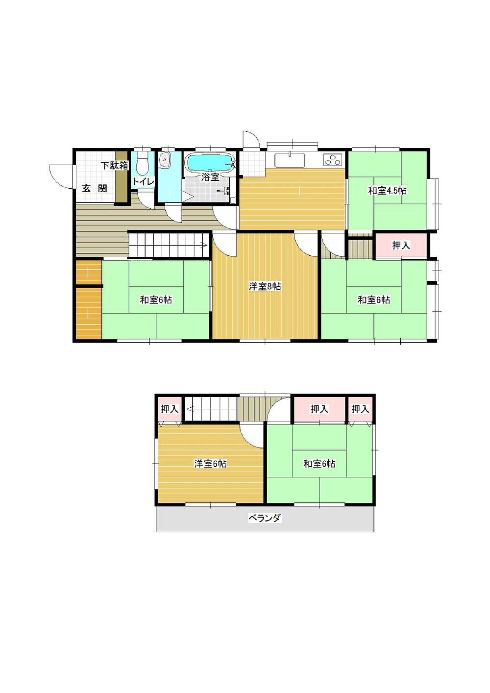 Floor plan. 15.8 million yen, 6DK, Land area 200.75 sq m , Building area 103.77 sq m Mato