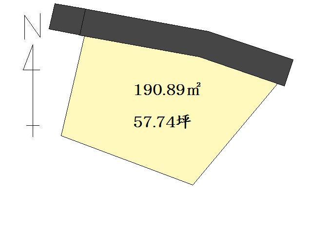Compartment figure. Land price 6.8 million yen, Land area 190.89 sq m