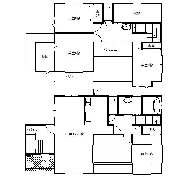 Floor plan. 31,900,000 yen, 4LDK+S, Land area 242.88 sq m , Building area 120.49 sq m