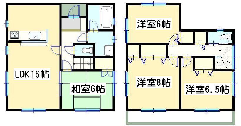 Floor plan. 17.8 million yen, 4LDK, Land area 224.38 sq m , Building area 95.58 sq m