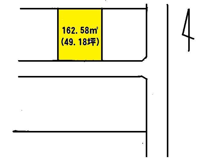 Compartment figure. Land price 13 million yen, Land area 162.58 sq m