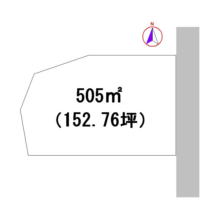 Compartment figure. Land price 31 million yen, Land area 505 sq m