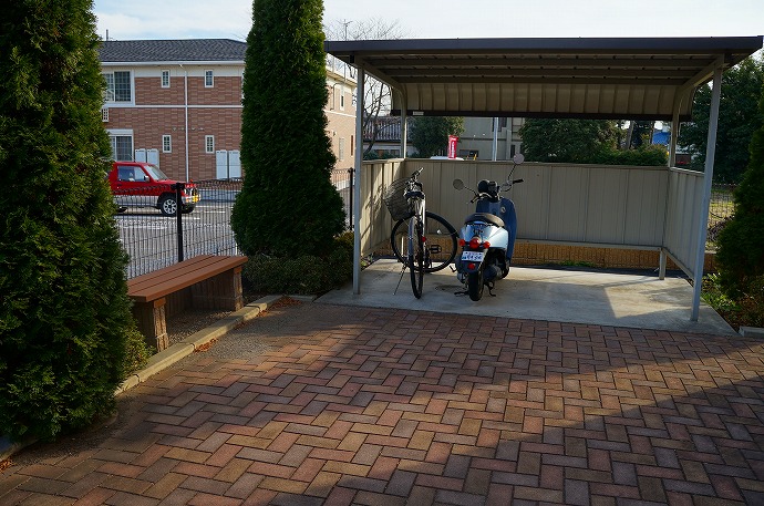 Other common areas. It comes with bicycle parking! 