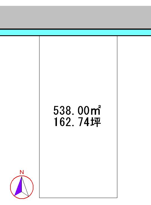 Compartment figure. Land price 37,430,000 yen, Land area 538 sq m