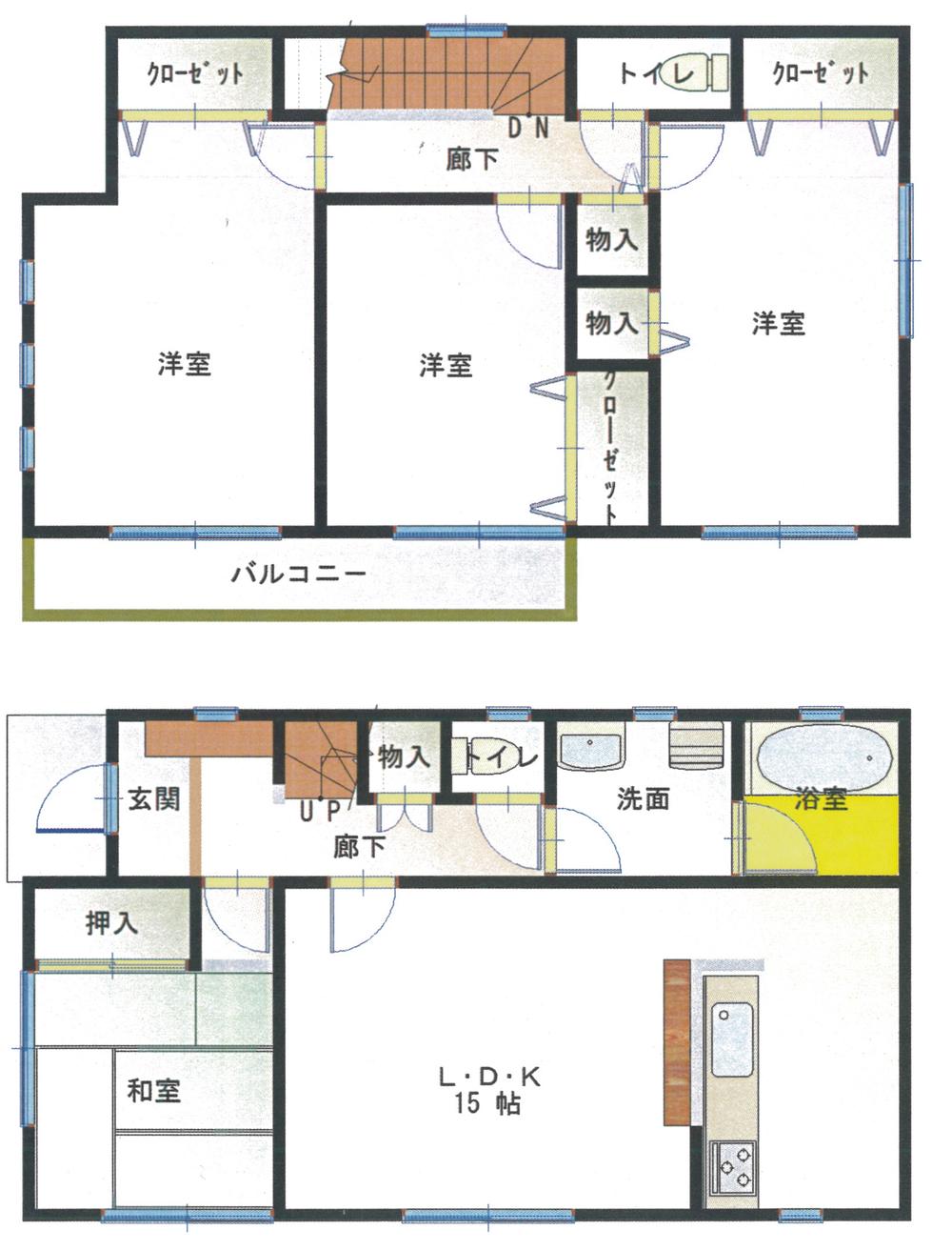 Floor plan. 22,800,000 yen, 4LDK, Land area 166.85 sq m , If the building area 102.87 sq m drawings and the present situation is different, it has a priority to the present situation. 
