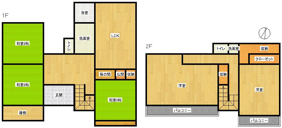 Floor plan. 13.8 million yen, 5LDK, Land area 675 sq m , Building area 173.47 sq m