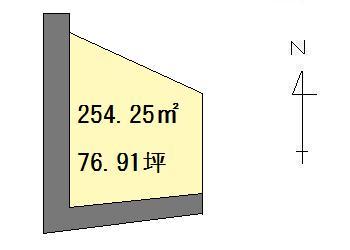 Compartment figure. Land price 10 million yen, Land area 254.25 sq m compartment view