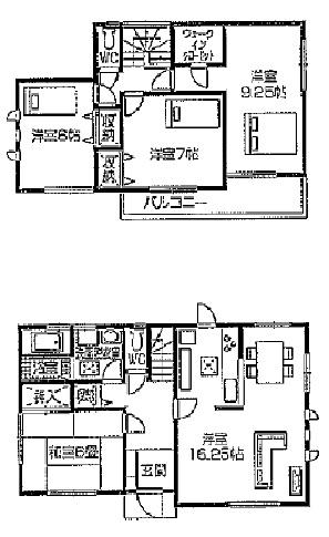 Floor plan. (10 Building), Price 22,900,000 yen, 4LDK, Land area 195.79 sq m , Building area 105.16 sq m