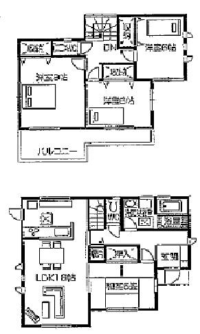 Floor plan. (16 Building), Price 25,900,000 yen, 4LDK, Land area 195.53 sq m , Building area 105.15 sq m
