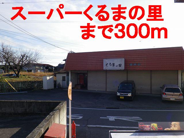 Supermarket. 300m until the super car of Sato (Super)